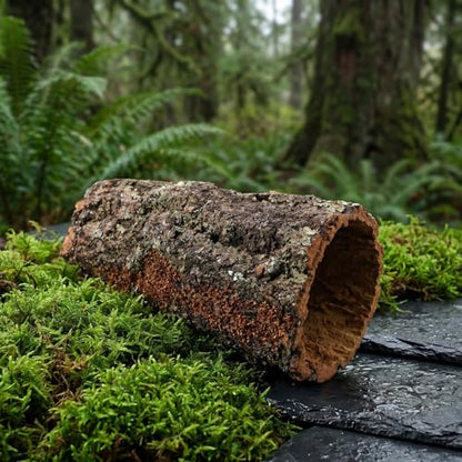 SHINEOFI Natural Cork Bark for Reptiles 9x4x3. 5" Wood Cork Rounds Tube Hide Reptile Bark Decor for Gecko Lizard Snake Spiders Bearded Dragons Tank Terrariums Turtle Tanks and Bird Cages Decor