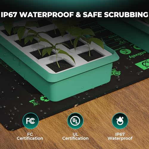 MARS HYDRO 10''x 20.75'' Seedling Heat Mat with Thermostat Heating Pad IP67 Waterproof, Easy to Clean, for Seedling, Germination, Clone, Reptile - size: 10'' x 20.75''with Built-in Thermostat