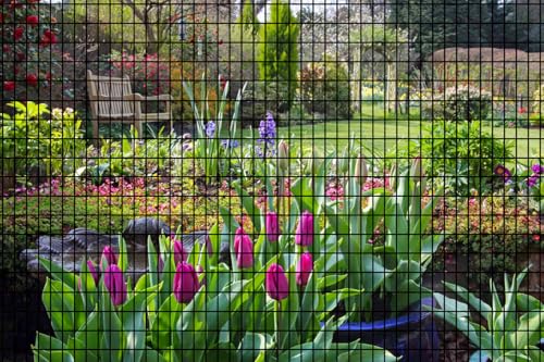 Hardware Cloth for Chicken Wire Fencing of Chicken Coop-2x3in Mesh AWG 16 Gauge 36in x 50ft Black PVC Coated Welded Wire Mesh Roll-Chicken Runs, Rabbit Hutches, Deer Barriers, Garden Mesh - color: Black, size: 2'' x 3'' 36 x 50' (AWG 16Ga)