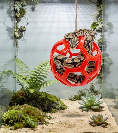 Snake Enrichment Toys,Ball Python Tank Accessories with Snake Climbing Accessories Hammock, Lizards Toy Activity Ball,Reptile Climbing Toys for Crested Gecko Bearded Dragon