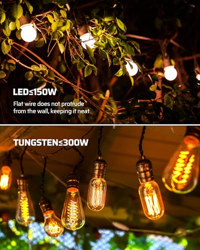 DEWENWILS Outdoor Dimmer for String Lights, Remote Dimmer Switch, Weatherproof Dimmer Plug, 100FT Range, Compatible with Dimmable LED/Tungsten Bulbs - style: Green Dimmer