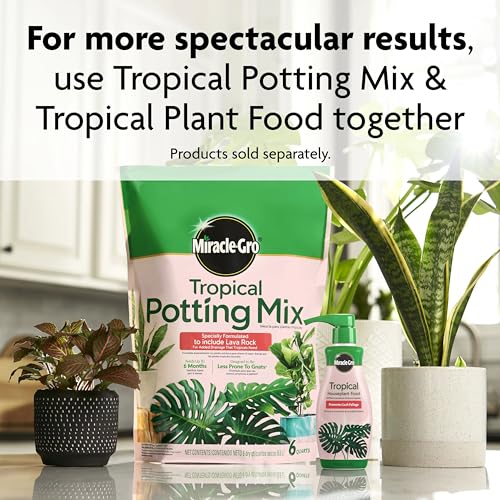 Miracle-GRO Tropical Houseplant Food - Liquid Fertilizer for Tropical Houseplants, 8 fl. oz. - size: 1 Pack, style: Plant Food