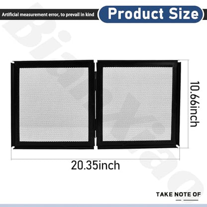 Screen Cover with Hinged Door Compatible with 10, 15 High, 20 X-Tall Gallon Aquariums/Terra Terrarium & Other Glass Tanks - Reduce The Risk of Pet Escape, Ensure Smooth Ventilation