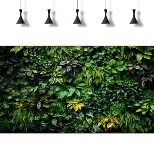 2 Packs Rock Wall Reptile Tank Background Lush Green Tropical Leaves Aquarium Background Nature's Embrace Tropical Green Plants Fish Tank Backgrounds Moss Wall Reptile Enclosure Backgrounds 24x16in - color: Green, size: 24(W)x16(H)in