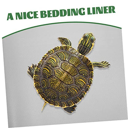 Yardwe Reptile Carpet Mat for Bearded Dragon Leopard Gecko and Snake Durable Eva Substrate Easy Clean Terrarium Liner Gray Non-Slip Bedding for Reptile Habitat - color: As Shown