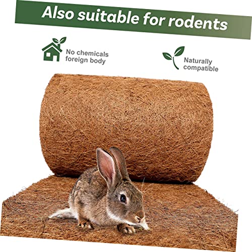 FRCOLOR Natural Reptile Carpet Mat Non-Slip Coconut Fiber Liner for Terrarium Reptile Climb Mat Durable Moisture Retaining Safe for Lizards Snakes and Turtles