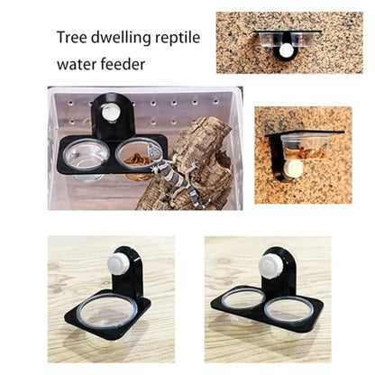 Reptile Tank Accessories Insect Spider Ants Nest Snake Gecko Food Water Feeding Bowl Terrarium Breeding Feeders Box Pets Supplie(Single bo) - color: Single bo
