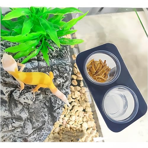 100 pcs 0.5oz Crested Gecko Food and Water Feeding Cups, Reptile Feeder Bowls, for Lizard and Other Small Pet Ledge Accessories Supplies