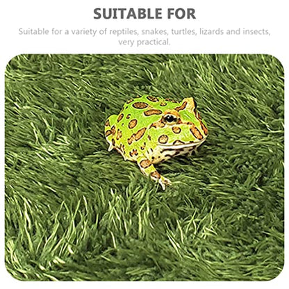 balacoo Simulation Reptile Moss Carpet for Tortoise Habitat Green Home Terrarium Liner Premium Mat for Reptiles Moisture Retaining Pet Carpet for Crawl Pets and Amphibians