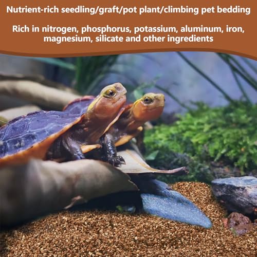 MAQIHAN Vermiculite for Reptiles - 14OZ Vermiculite Terrarium Reptiles Reptile Substrate Reptile Bedding Reptile Sand for Egg Incubator, Bearded, Gecko, Hermit, Snake, Tortoise, Turtle, Plants