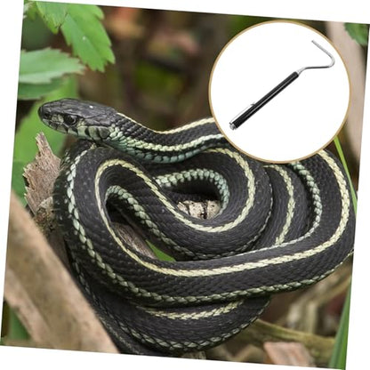 balacoo Retractable Reptile Hook Snake Catching Tool for Moving Handling Snakes Portable Accessory and Reptile Collectors