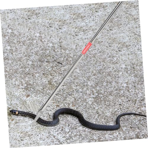 Abaodam Stainless Steel Folding Snake Catcher Clip Portable Lightweight Snake Tong Tool for Reptile Grabber Clamp for Professional Snake Handling and Capture