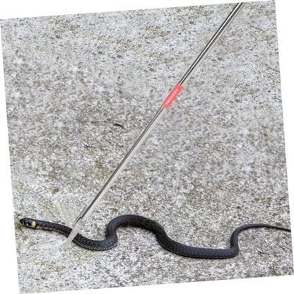 Abaodam Stainless Steel Folding Snake Catcher Clip Portable Lightweight Snake Tong Tool for Reptile Grabber Clamp for Professional Snake Handling and Capture