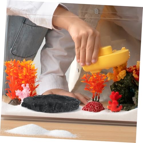LIOOBO Multi-Functional Reptile Feeder Resin Water Bowl Food Bowl for Reptile Lizards