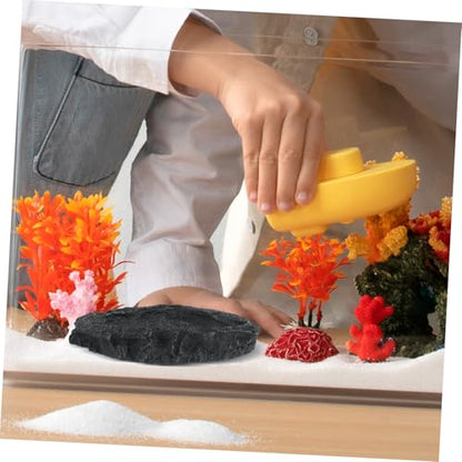LIOOBO Multi-Functional Reptile Feeder Resin Water Bowl Food Bowl for Reptile Lizards