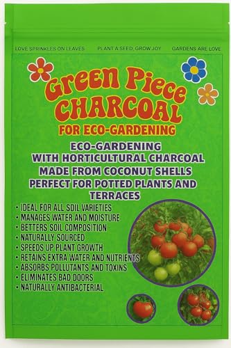 Green Piece Horticultural Activated Charcoal – 1 Pound Garden Charcoal for Terrariums, Potted Plants & Soil Drainage – Moisture & Odor Absorber – Made from Coconut Shells