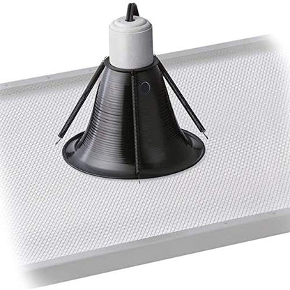 Zilla Reptile Terrarium Heat Lamps and Habitat Lighting Dome, Black 8.5 Inch