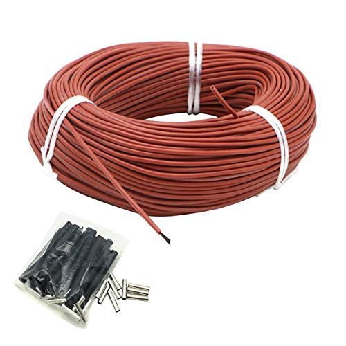 49-Feet 220V Floor Heating Cable 12K Carbon Fiber Heating Wire Electric Radiant for Warm Floor Green House - size: 49-Feet