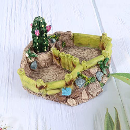 Reptile Resin Corner Water Dish - Reptile Corner Bowl for Tortoise Lizard Bearded Leopard Gecko Snake Chameleon -25593