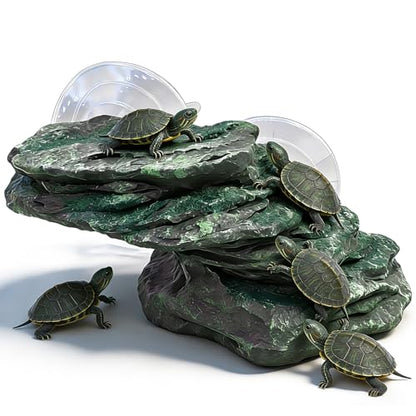 Turtle Basking Platform, Fish Tank Aquarium Tortoise Climbing Platform, 5.7x3.1x3.3 inch Float Resting Terrace for Frogs, Terrapins (5.7x3.1x3.3)