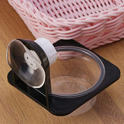Hemobllo 4pcs Reptile Food Bowl Durable Black Feeding Dish for Lizards Geckos Iguanas More Space Saving Pet Accessories for Tanks Boxes - size: 4 Pcs
