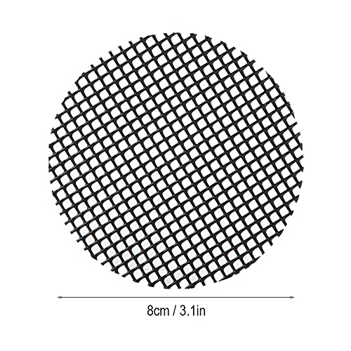 10PCS 10cm Plastic Pot Hole Mesh Mats for Gardening Flower Pot Drainage Screen Plant Potting Substrate Barrier Terrarium Supplies Root Protection (Diameter 8 cm) - size: Diameter 8 cm