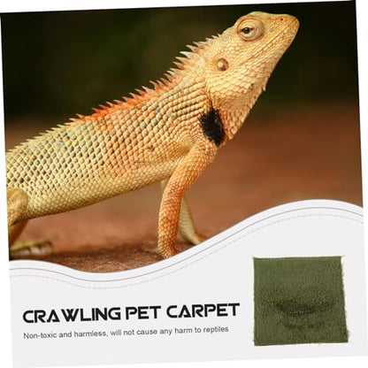 Totority Reptile Carpet Mat for Bearded Dragons Lizards and Tortoises Durable Washable Terrarium Liner Comfortable Bedding for Reptile Enclosure
