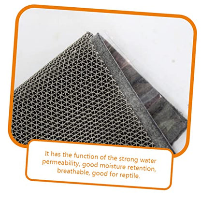 HANABASS Reptile Accessories Tortoise Cage Mat Gecko Tank Liner Washable Reptile Carpet Pad - color: Light Grey