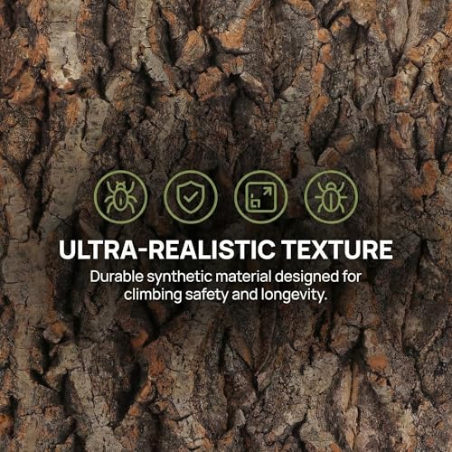 BESPORTBLE 2 Pack Reptile Bark Platform, Natural Tree Bark Climbing Shelf for Lizards, Geckos, Turtles, Snakes and Small Terrarium Pets