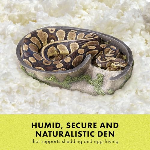 Zilla Rock Lair, Naturalistic Hide, Supports Shedding and Egg-Laying, Retains Humidity, Ideal for Snakes and Lizards, Extra Large
