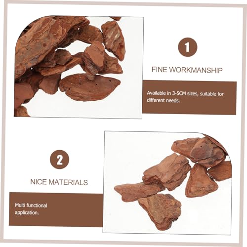 BESPORTBLE 1bag Reptile Terrarium Bark Chips Decor Bedding Tank Liner Chameleon Substrate Reptile Substrate Bark