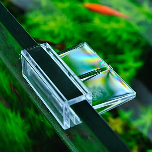 RUIAN Aquarium Glass Cover Clip, 8Pcs Fish Tanks Acrylic Support Holder Aquarium Lid Clips Clamps Clear Universal Lid Clips 10mm