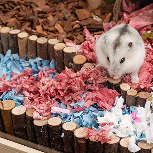 Niteangel Hamster Suspension Bridge Toy - Long Climbing Wooden Ladder for Hamsters Mice Mouse Gerbils Sugar Glider Rat and Other Small Animals (25.6L x 2.8W) - size: 25.6L x 2.8W