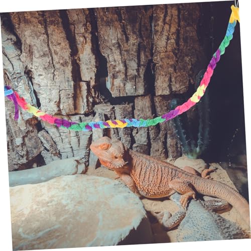 BESPORTBLE 2pcs Crab Climbing Ropes Natural Cotton Reptile Vines for Habitat Decoration Lightweight Climbing Toy for Lizards Geckos Snakes for Terrarium Enrichment