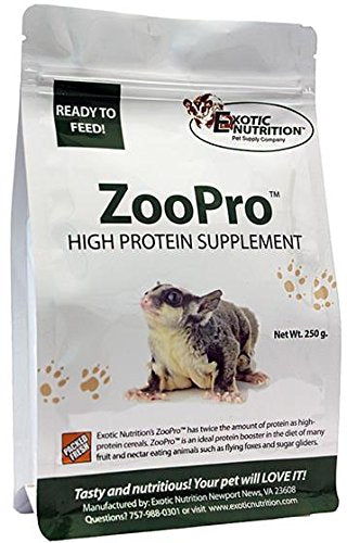 Exotic Nutrition Zoopro High Protein Supplement (8.82 oz.) - Protein Booster for Sugar Gliders - size: 8.82 oz.
