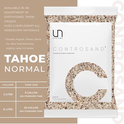 Ultum Nature Systems Controsand Tahoe Aquarium Sand (8L) - Aquarium Sand for Freshwater Tank - Substrate for Live Freshwater Shrimp - Substrate for Planted Aquarium - Versatile Aquarium Substrate - size: 8L