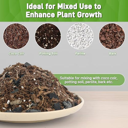 2 Quarts Horticultural Charcoal for Indoor Plants-Hardwood Potting Soil Amendment for Orchids, Succulent, Cactus, Terrariums, and Gardening