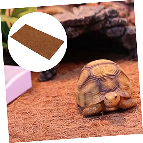 MERRYHAPY Coconut Fiber Reptile Carpet Mat for Tortoises and Bearded Dragons Natural Substrate Bedding for Reptile Terrariums Coconut Coir