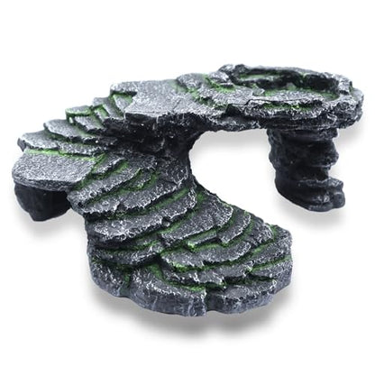 Extra Large Turtle Resting Basking Platform Reptile Terrarium Shale Rock Reptile Habitat Accessories Decorations Aquarium Ornament Rock Landscaping Shale Scape Step Ledge & Cave Hideout