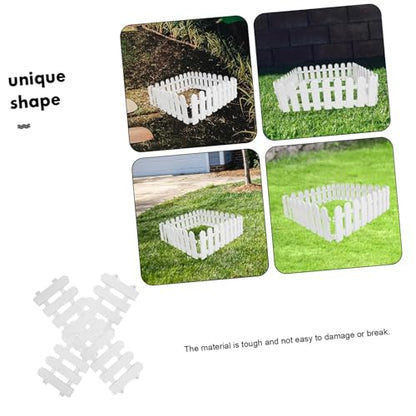 DECHOUS 4Pcs Outdoor Pet Fences for Tortoise and Reptile Enclosure Plastic Playpens Easy to Install Safety Gates for Pets Versatile Configuration for Outdoor Use