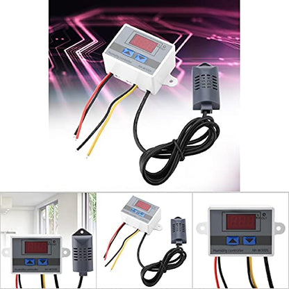 FTVOGUE XH-W3005 Digital Humidity Controller Humidity Controller Humidity Control Switch 0~99%RH 12V 24V 220V[220V] Temperature and Humidity Sensor