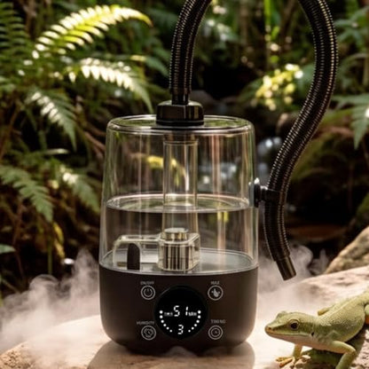 Reptile Humidifier Quiet Reptile Digital Control Panel Terrarium Humidifier, Black - color: Black