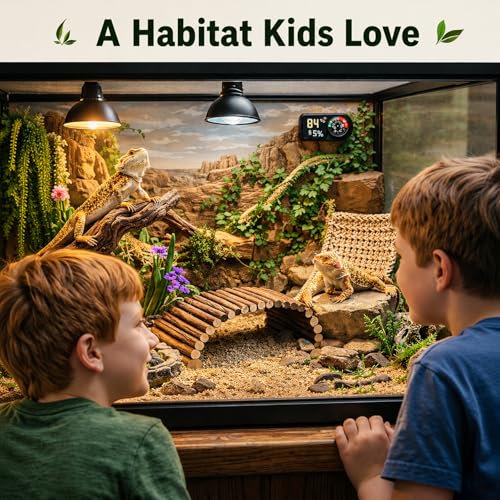 RUNANIA Bearded Dragon Tank Accessories, 10 PCS Reptile Hammock Plants Bridge Jungle Climber Vines for Snakes Bearded Dragon Chameleon Gecko Lizard - color: 10 Pcs