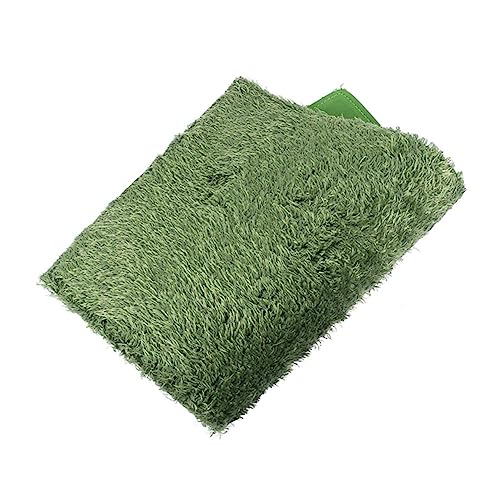 balacoo 2pcs Reptile Terrarium Liner Washable Fake Moss Carpet for Snakes Turtles and Lizards Reusable Household Reptile Mat for Moisture Control and Natural Decor