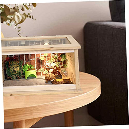 Garneck Waterproof Humidity Mat for Reptile Cage 3-in-1 Turtle Lizard Carpet Liner PET Bedding Substrate for Terrarium for Snakes and Tortoises