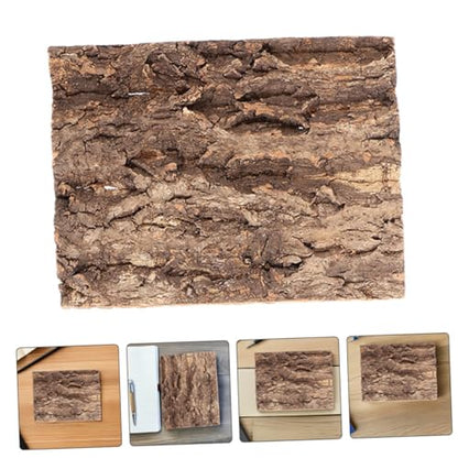 3pcs Realistic Simulated Tree Bark Decor for Reptile Terrariums Lifelike Cork Bark Background with Natural Texture Easy to Install Habitat Enhancement for Lizard Gecko Snake and