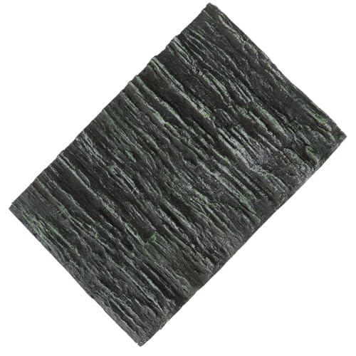 GALPADA 3D Fish Tank Background Board Vertical Texture, Turtle and Cichlid Aquarium Decor, Reptile and Terrarium Decorative Panel for Freshwater Tanks