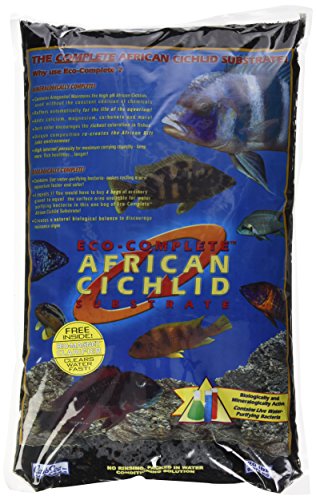 CaribSea Aquatics Eco-Complete African Cichlid Zack Sand, 20-Pound, Black