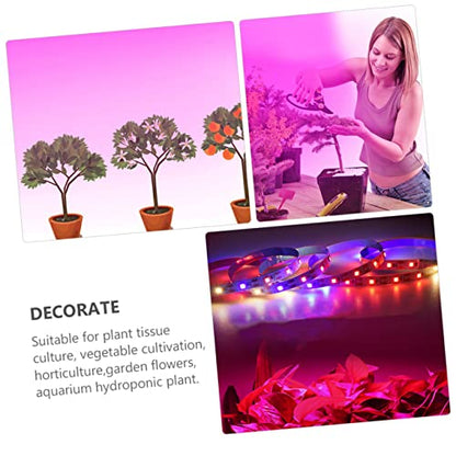 USB LED Grow Light Strips for Indoor Plants Full Range Dimmable 5V Waterproof Plant Growth Lamp Touch Control for Greenhouse Growing