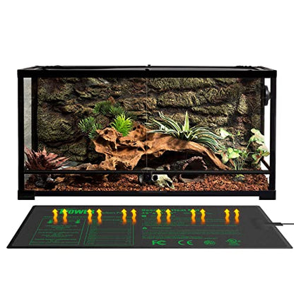 iPower 48” x 20.75” Seeding Heat Mat Upgraded Carbon Film Indoor Warm Hydroponic Plant Germination Starting Pad Durable Waterproof, 48" x 20.75", Black - size: 48" x 20.75", style: 1 Pack
